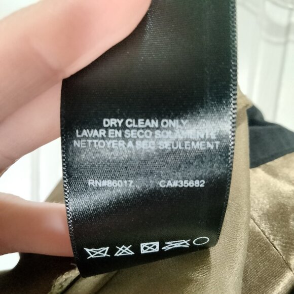 NWT Vtg Y2K Bebe Silk Embellished Top M Boho Indie Sleaze Olive Fairy Grunge - Picture 9 of 9